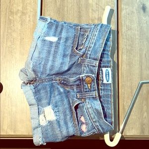 A cute pair of jean shorts